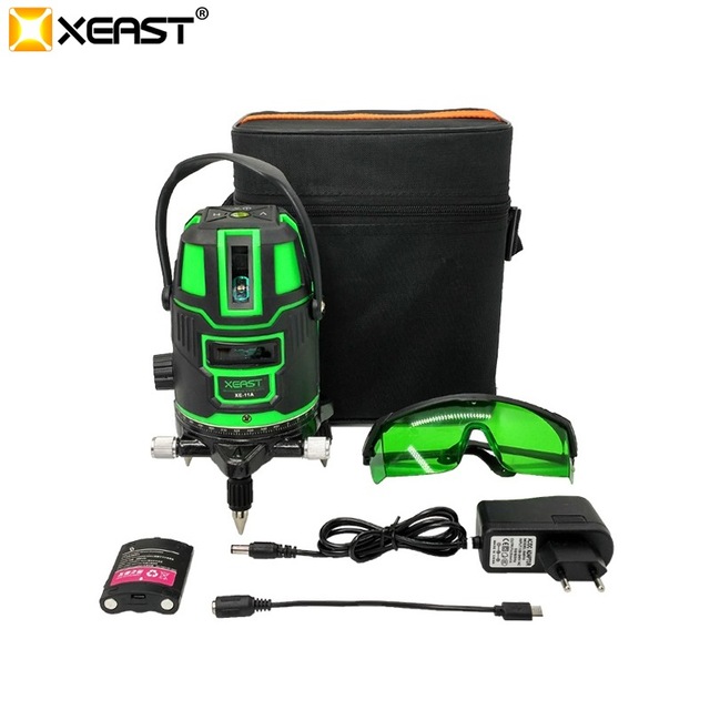 XEAST XE-11A 5lines 4V1H horizontal rotary laser level meter cheap outdoor 360 laser leveling