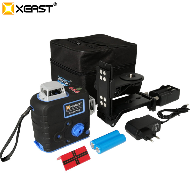 XEAST XE-68 pro Laser Level 12 Lines 3D Level Self-Leveling 360 Horizontal And Vertical Cross Super Powerful Red Laser Level