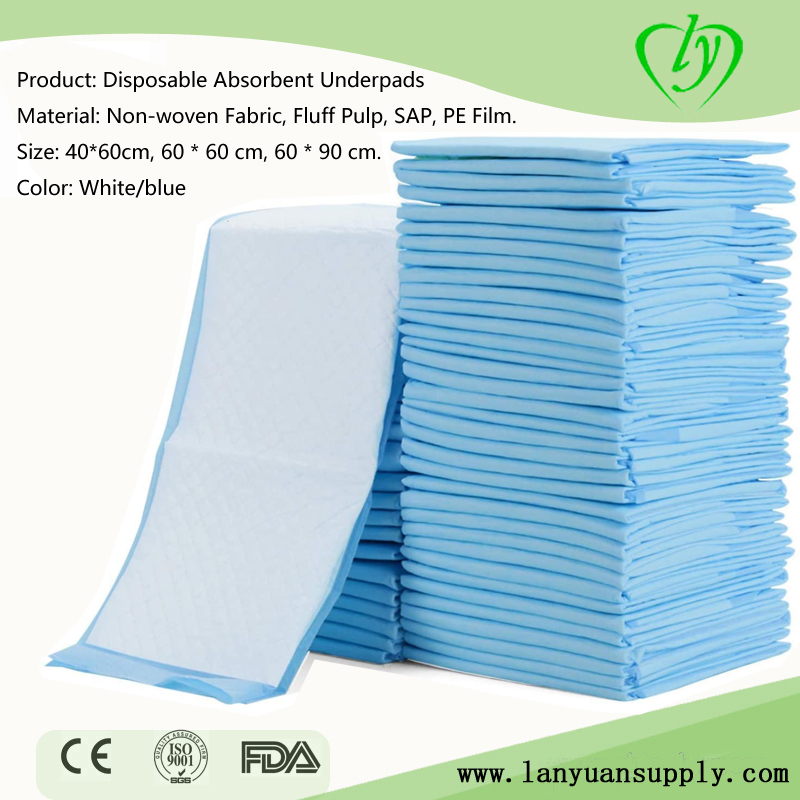 Absorbent  Medical Used Hospital Disposable Adult Diapers Underpads