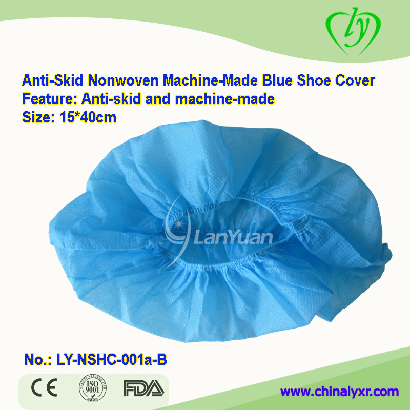 Blue Non-woven Machine-made PP Shoe Cover