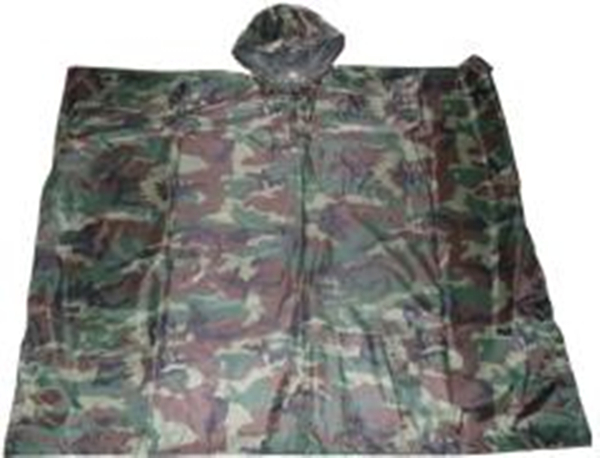 Camouflage Rain Suit for Hinking With Hood