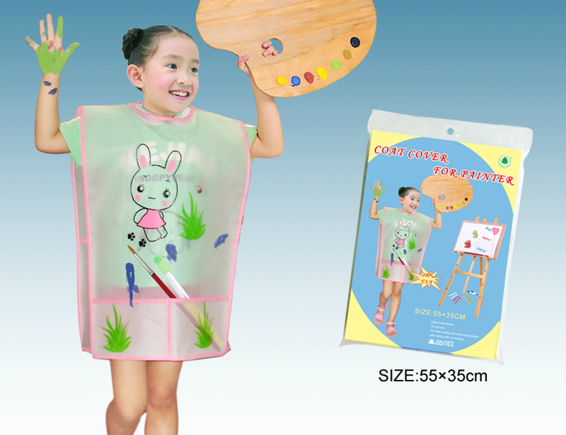 Sleeveless EVA Ecofriendly Protection Chidren Apron for Painting