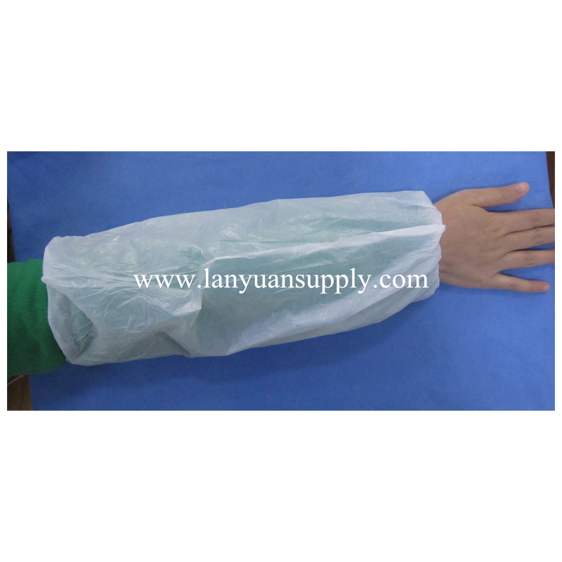 Cheap Disposable PE Sleeve Cover in White Color