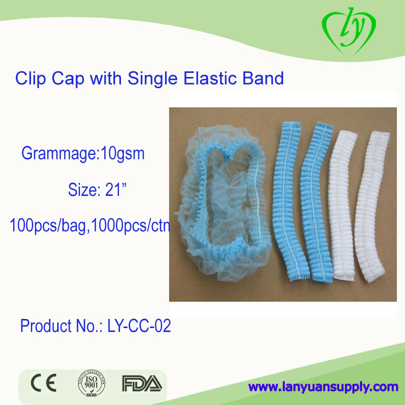 Clip Cap with Single Elastic Band