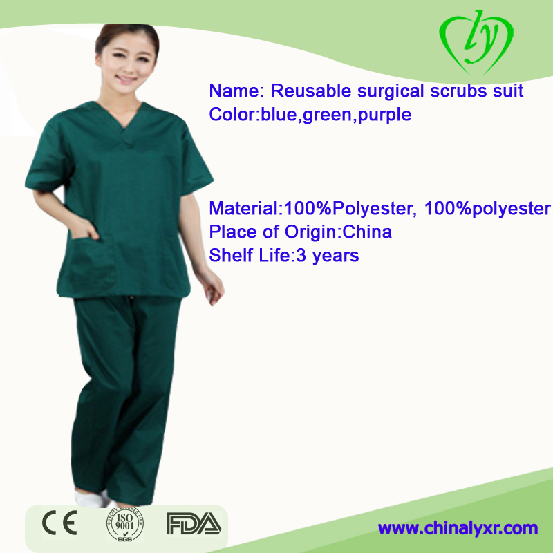 Colorful unisex uniform hospital medical scrub suit