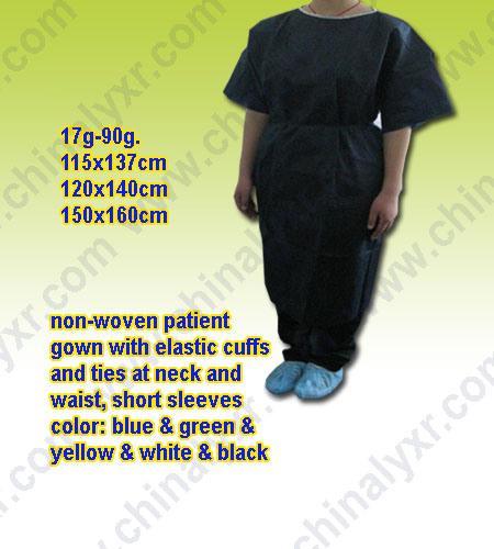 Disposable Nonwoven Medical Patient Gown