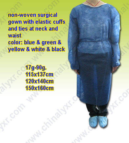 Disposable Nonwoven Sterile Surgical Gown