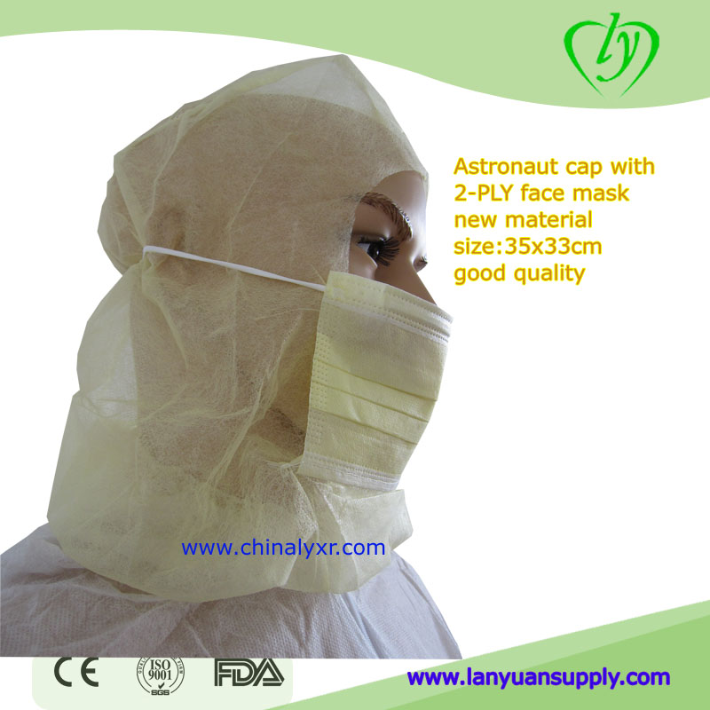 Disposable PP Hoods Cap with Mask and Beard Cover