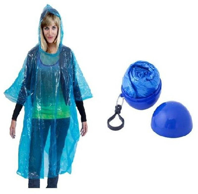 Disposable Waterproof Poncho Packing With Football