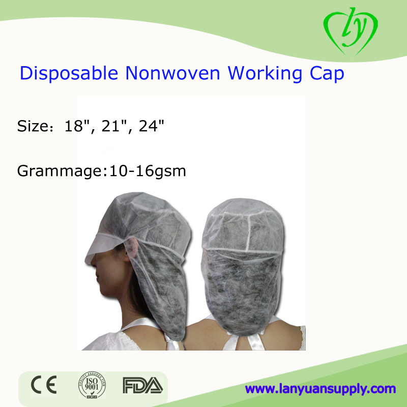 High Quality Nonwoven Snood Cap with Peak