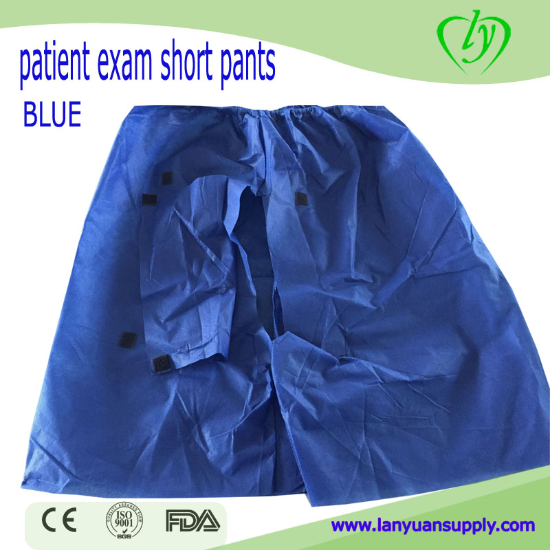 Hospatial SMS Patient Exam Underwear Blue Short Pants
