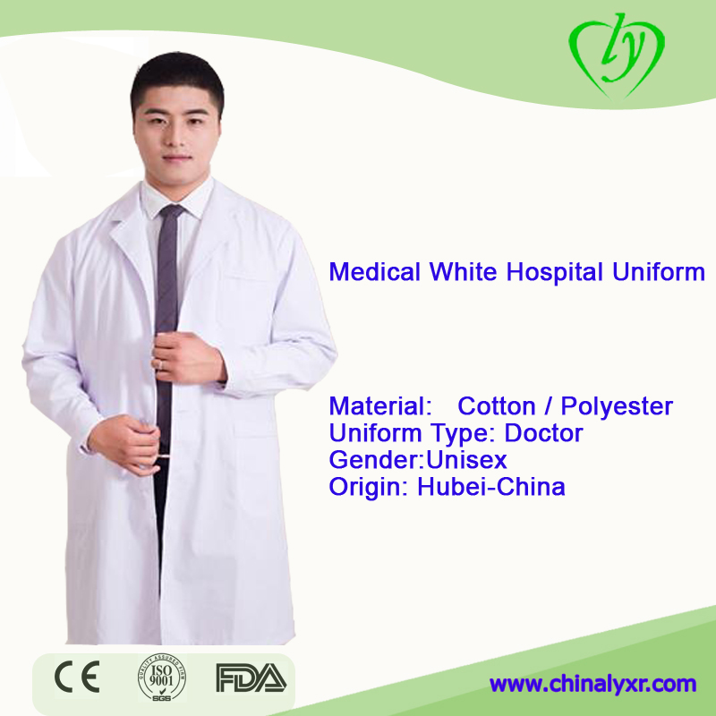 Hospital Uniform Professional Doctor Wear Medical White Lab Coat