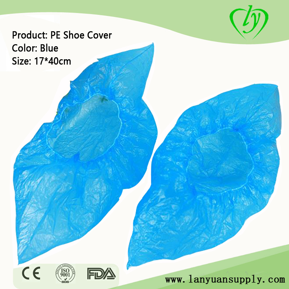 LY Blue Disposable PE Shoe Cover