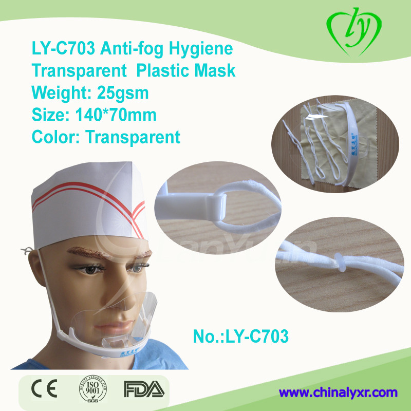 LY-C703-Antibeschlag-Hygiene-transparente Plastikmaske