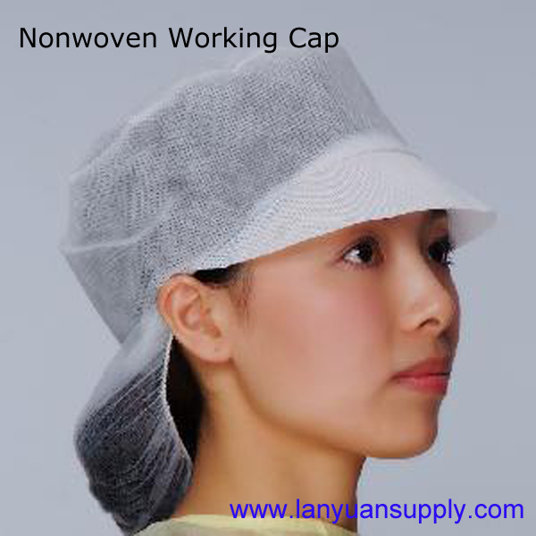 Casquette de travail jetable non tissé Snood Cap LY