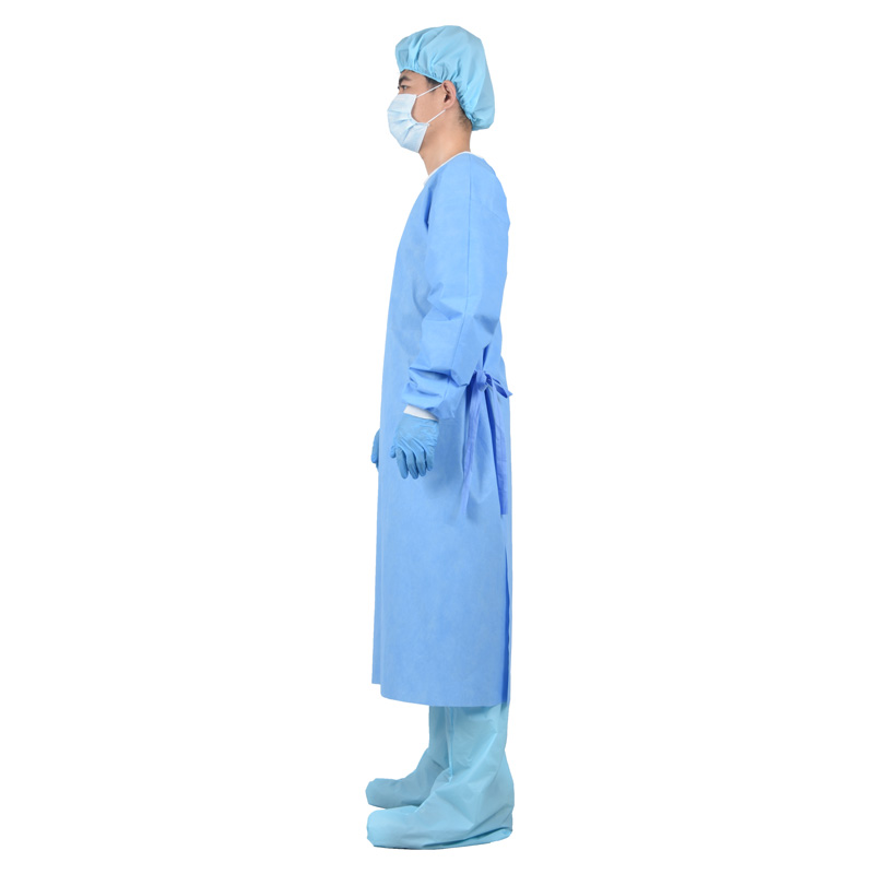 LY Disposable SMS SMMS Surgical Gowns with Knitted Cuffs