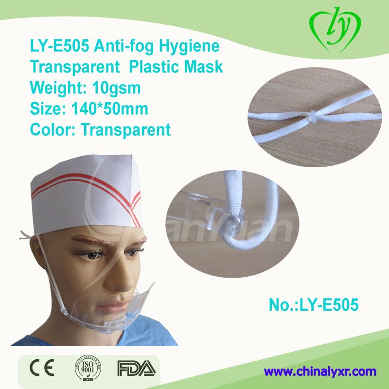 LY-E505 anti-vaho Higiene máscara de plástico transparente