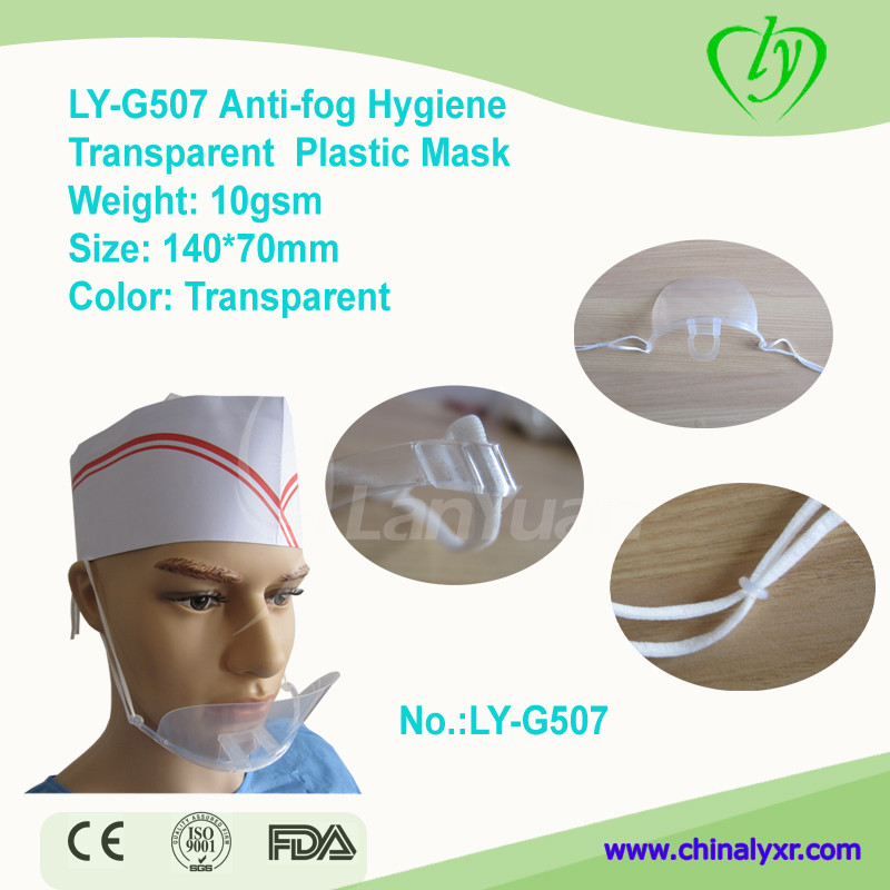 LY-G507-Antibeschlag-Hygiene-transparente Plastikmaske