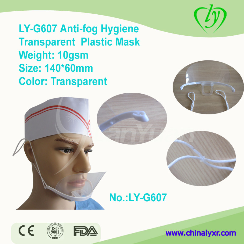 LY-G607-Antibeschlag-Hygiene-transparente Plastikmaske