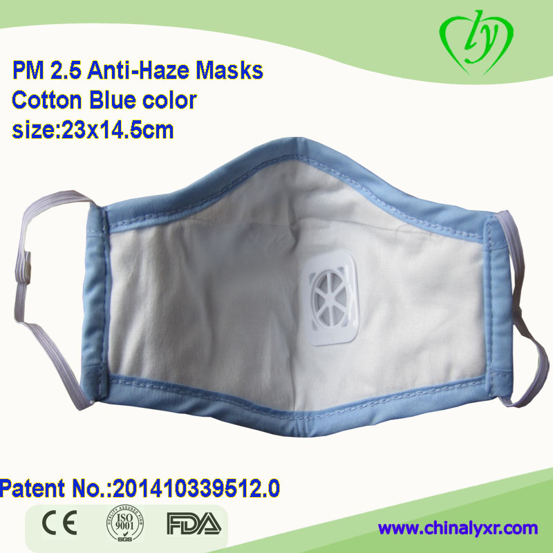 Light Blue Reusable Anti-pollution Cotton Face Mask