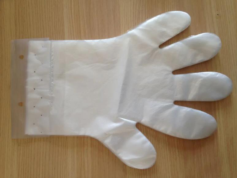 Ly Disposable PE Gloves in White for food industry