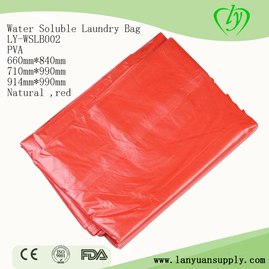 Manufacturer Disposable Hot Water Soluble Laundry Bag for Hospital