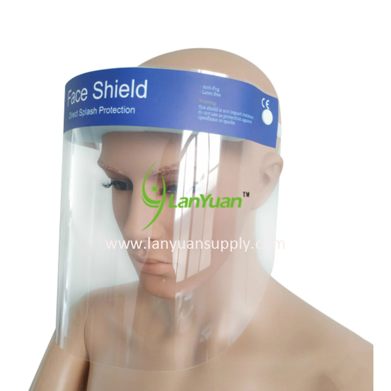 Mascarilla de plástico transparente médico Escudo facial