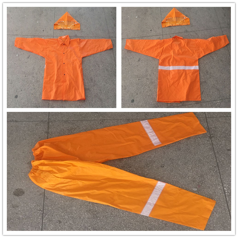 Orange Regen-Zahnrad in einem Beutel mit reflektierendem Klebeband