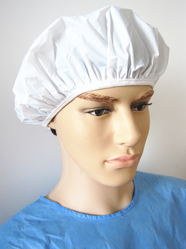 PEVA Shower Cap Hat in an Individual Package