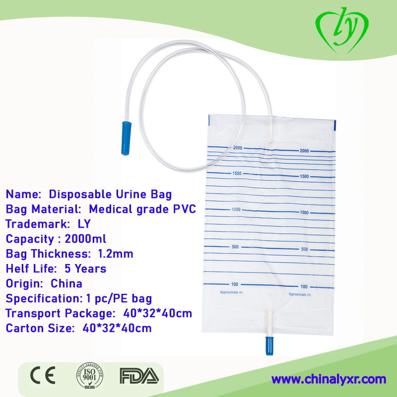 PVC Disposable Urine collection bag