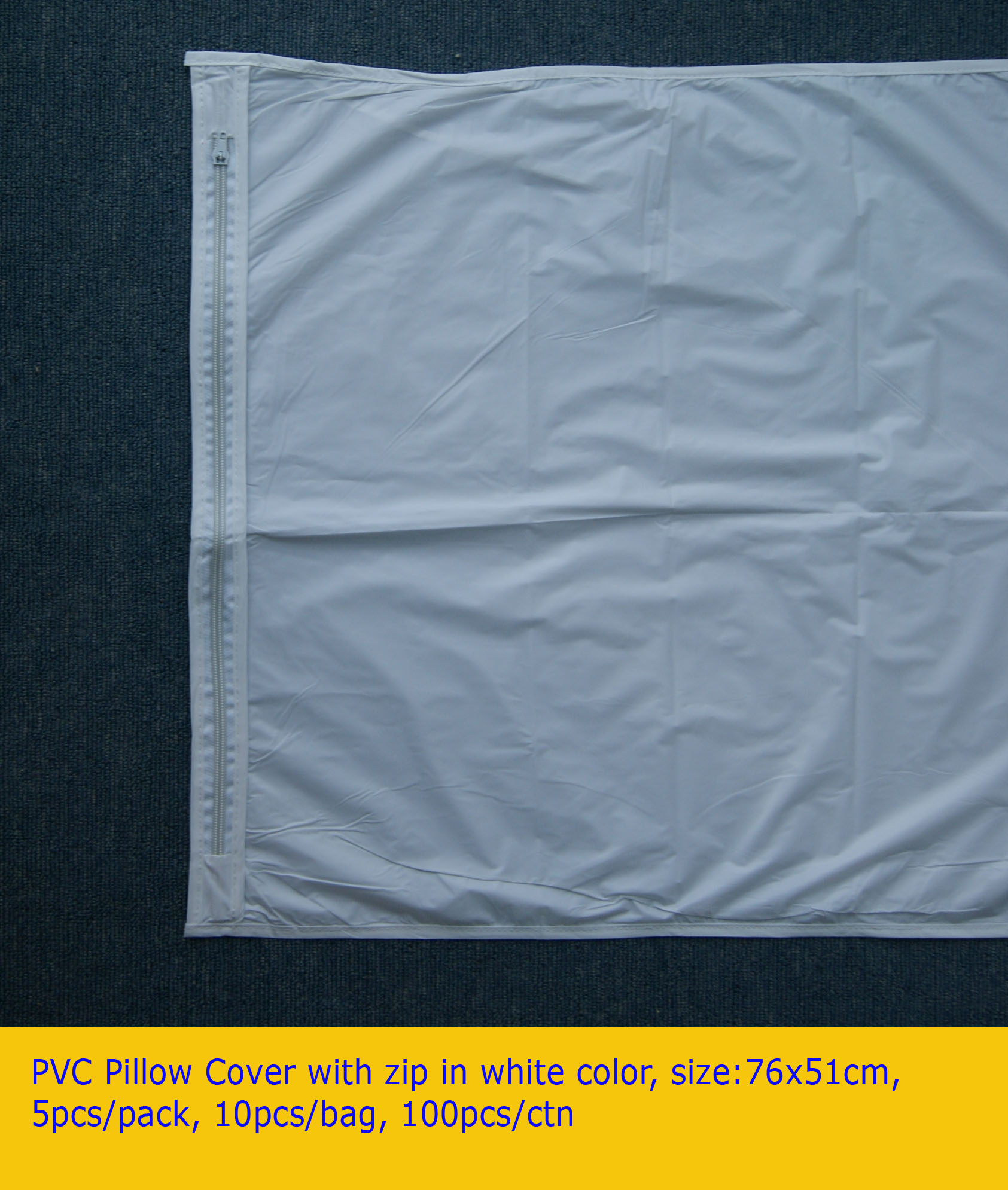 PVC Pillow Cover with Zip