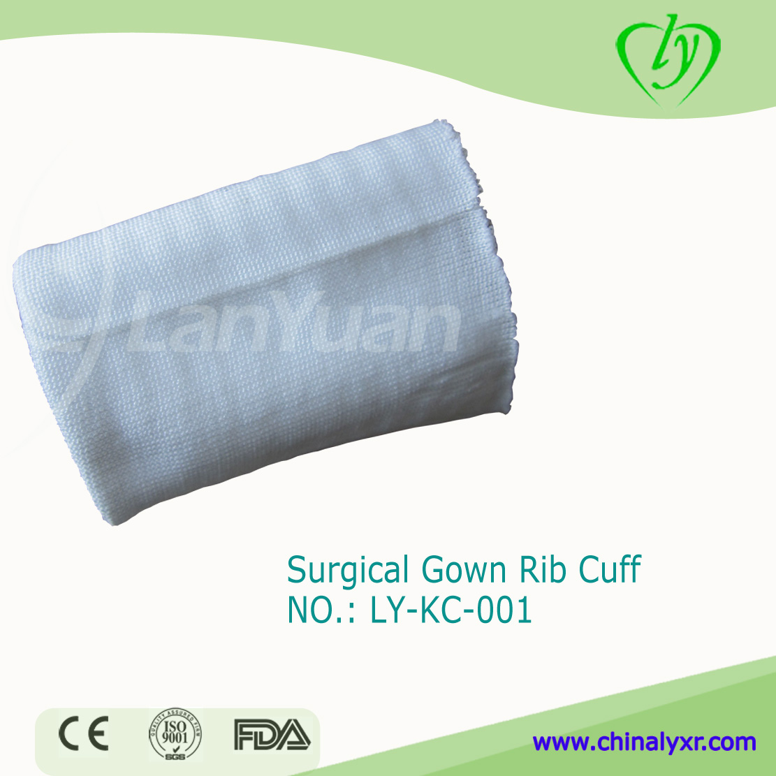 Polyester Knitted Cuff for Surgical Gown
