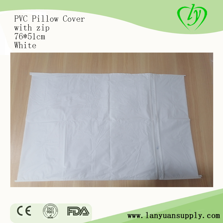 Supply Cushion Plastic Cover PVC Pillowcase with Zip