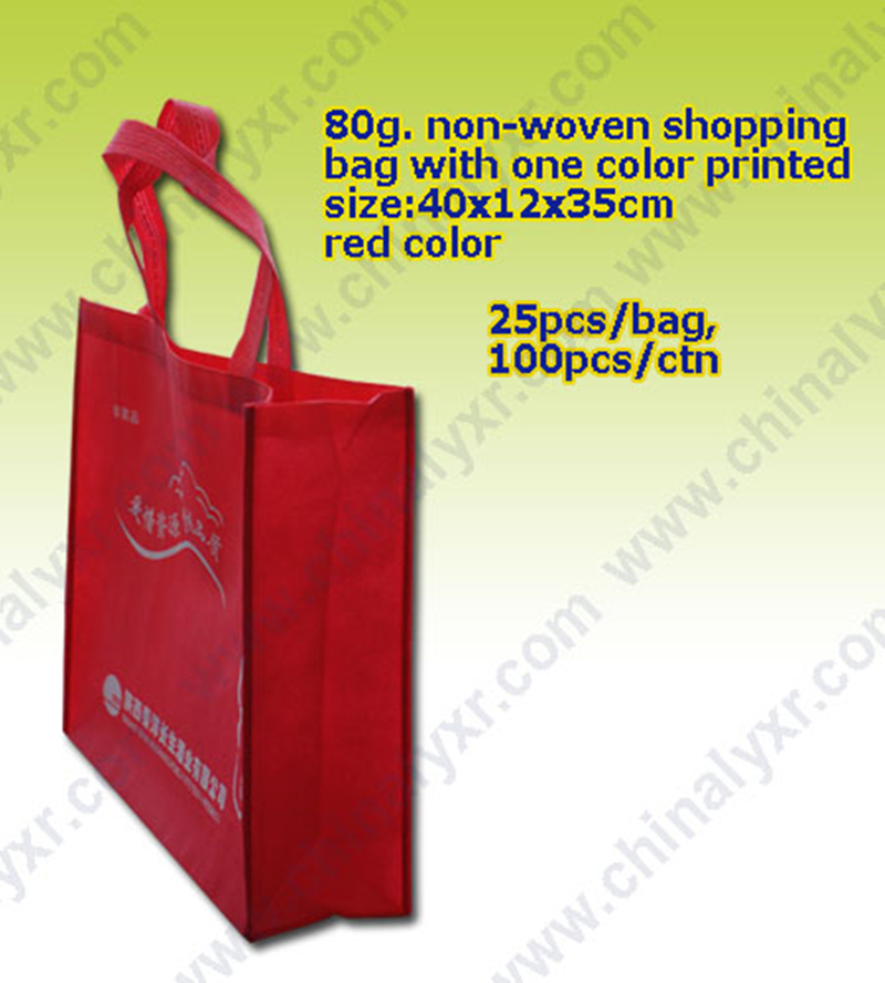 Tote Bags with One Color Printed Pattern