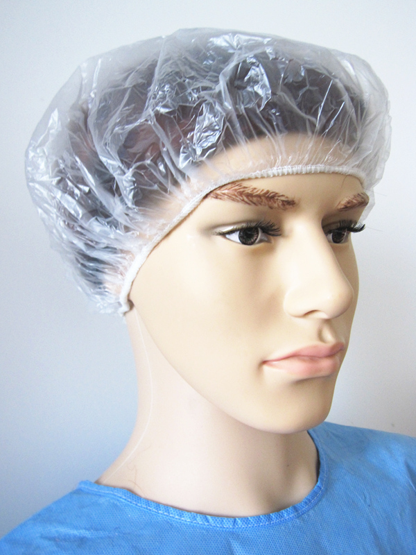Transparent Normal Shower Cap for Hair Dressing