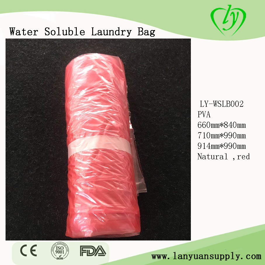 Wholesaler Red Water Soluble Laundry Bag