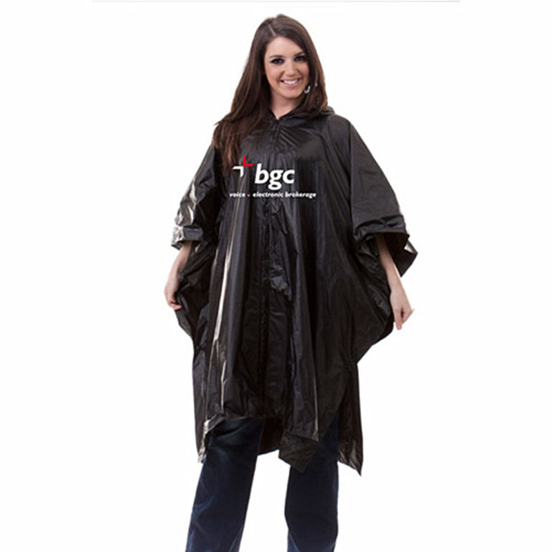 Mit Drucken Logo PVC wasserdicht und winddicht Regen-Poncho