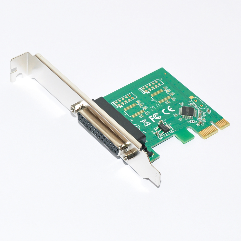 scheda controller PCI-E parallela a 1 porta (stampante, LPT1, DB25) con driver DOS