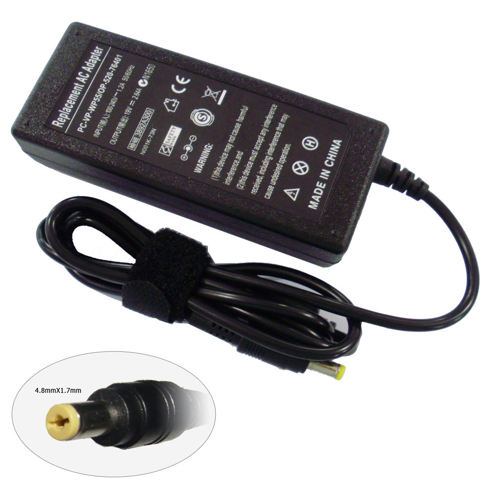 AC Adapter for ASUS 19V 2.64A 50W 4.8X1.7mm yellow