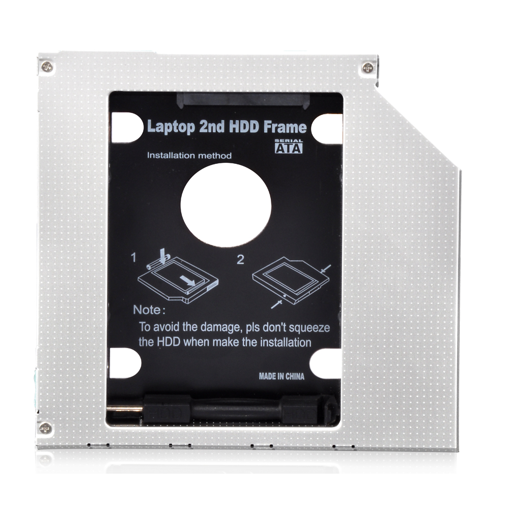 HD9508-SSKL 9.5mm 2nd hdd caddy With Lamp and Switch Built-in Screwdriver