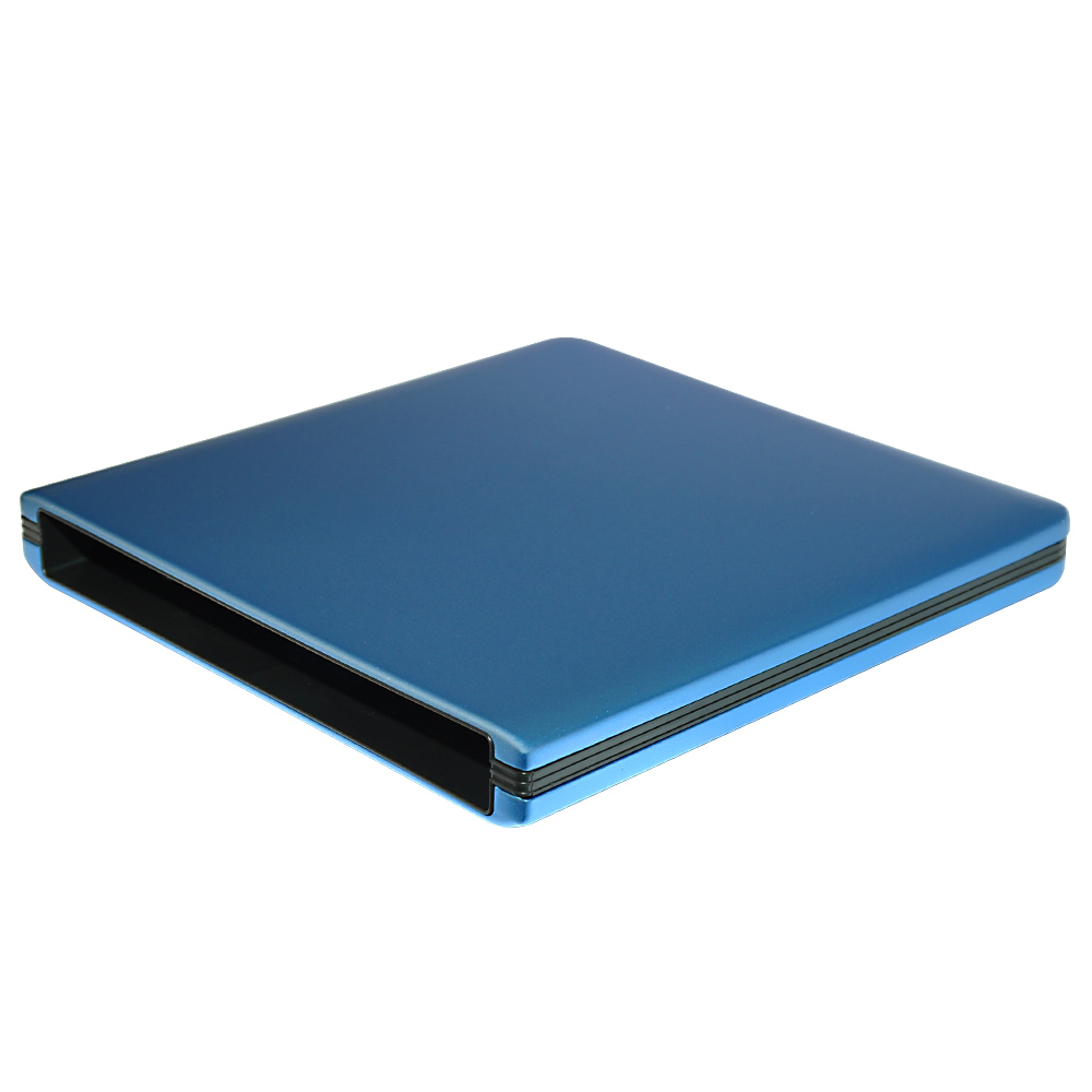 ODP1202-SU3 USB3.0 12.7mm en alliage d'aluminium externe boîtier de DVD (bleu)