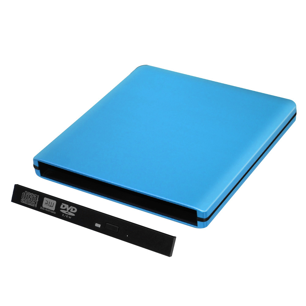 Одпс1203-СУ3-Up 12,7-мм USB 3.0 Алюминиевый внешний корпус DVD (синий)