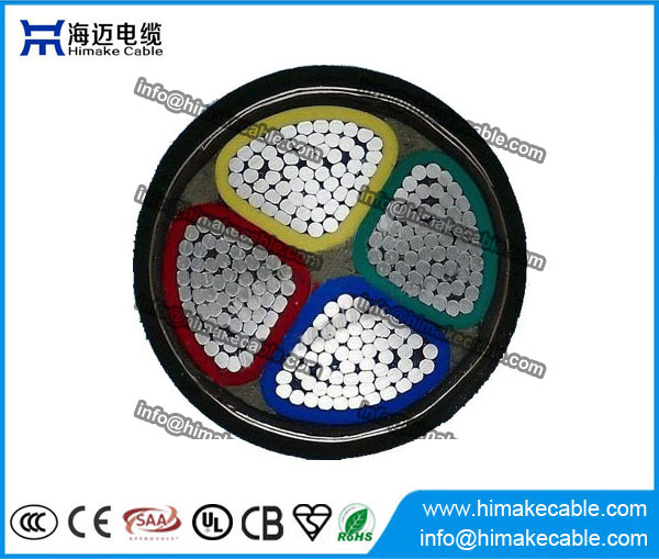 Aluminum conductor PVC insulated Steel tape armored Power Cable 0.6/1KV