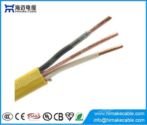 Fio de construção PVC e Nylon isolamento cabo de PVC jaqueta elétrica NM-B 600V