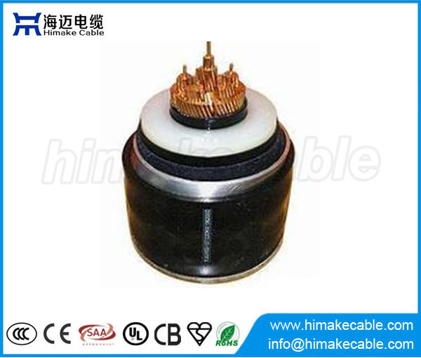 HV XLPE insulated corrugated Aluminum sheath Power Cables with rated voltages 50/66KV 64/66kV