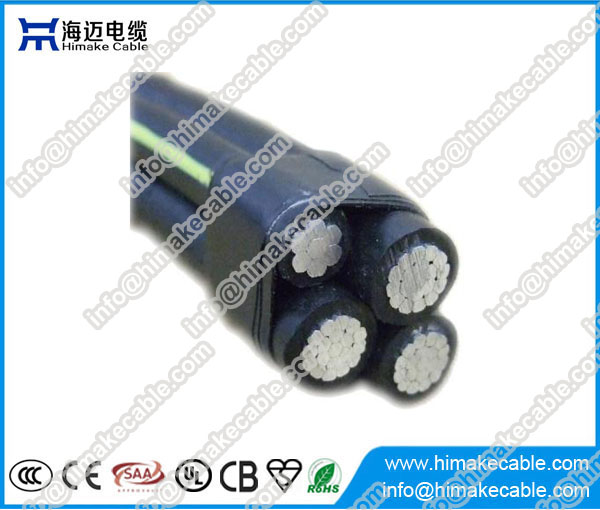 Câble en aluminium aérien à basse tension Câble torsadé NFA2X-T