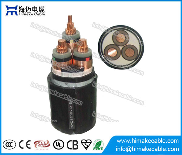 MV Copper  conductor Steel Tape Armoured Power Cable with voltage 3.6/6KV to 26/35KV