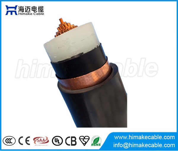 MV Single core Copper  XLPE insulated Copper tape shielded Power Cable with voltage 3.6/6KV