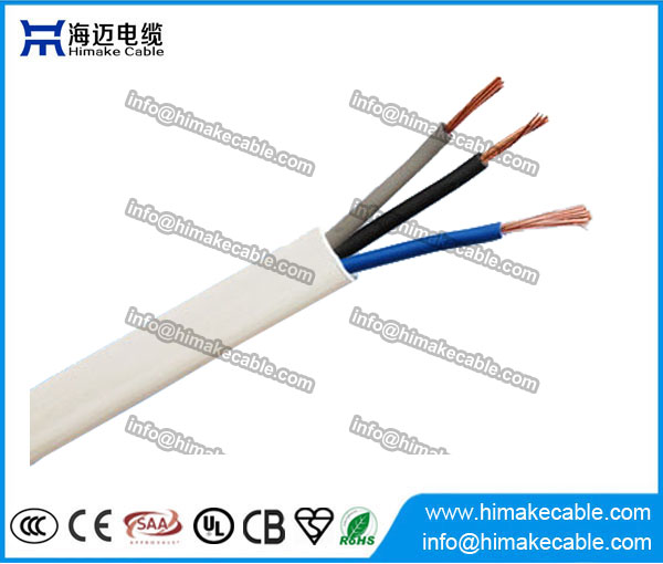 PVC isoliert und ummantelt Flexible elektrische Draht/Flachkabel 300/300V 300/500V