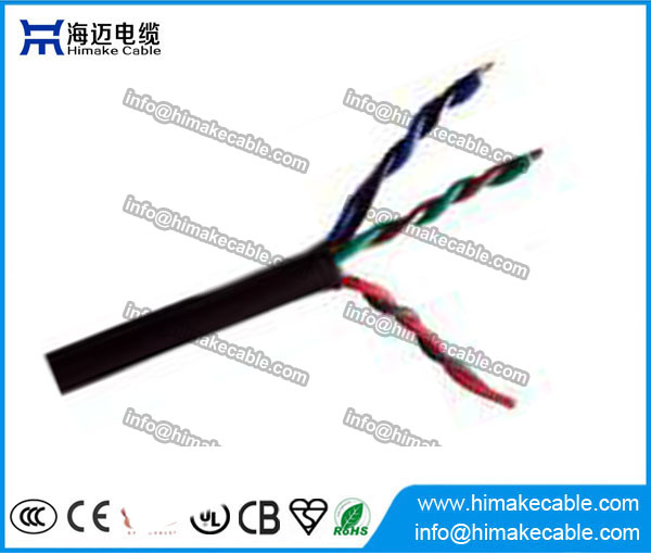 PVC insulated and sheathed Flexible Twisted Electrical Wire Cable 300/300V
